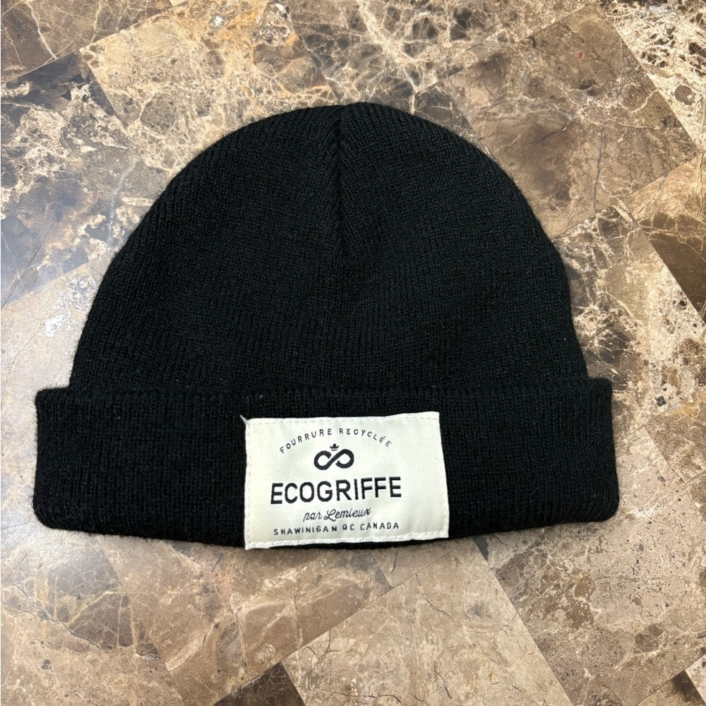 EcoGriffe Black Knit Hat